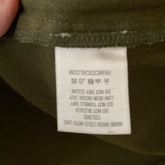 Francesca Olive Green Embroidery Long sleeve Shirt - Picture 11 of 12